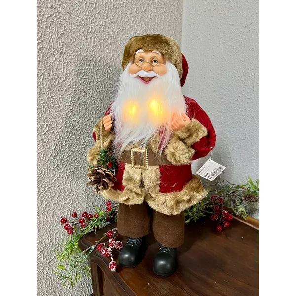 Imagem de Papai noel natal em pé c/ led na barba