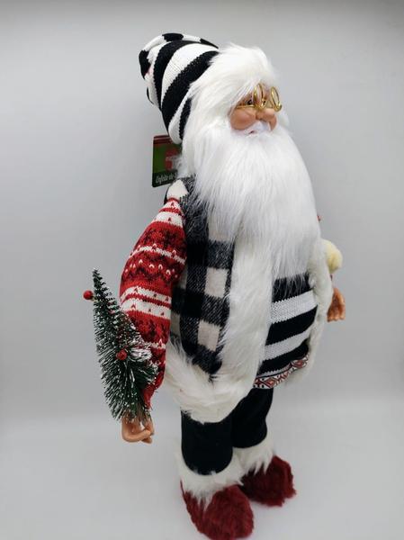 Imagem de Papai Noel Noel Tricot Jac Listras 45cm - Magizi