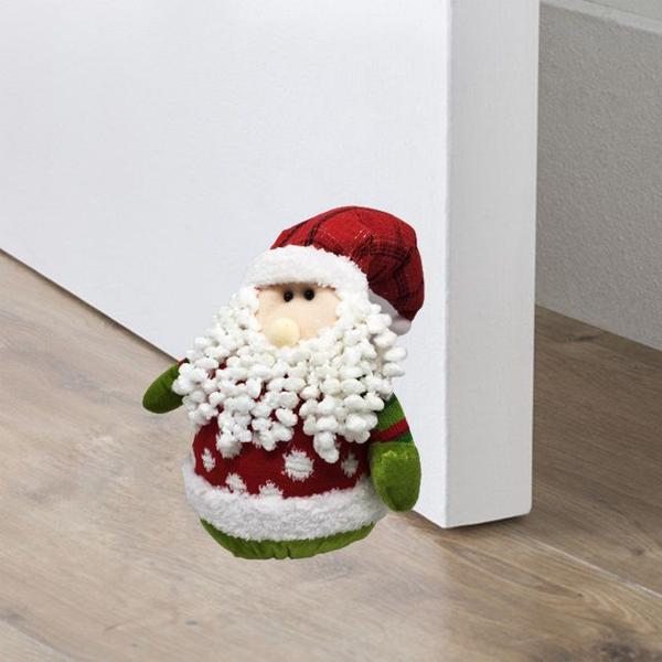 Imagem de Papai Noel Pelúcia Escora Porta Decor Premium 28cm - Master Christmas