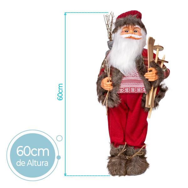 Imagem de Papai Noel Pequeno 60cm ComEsqui Decoração Natal