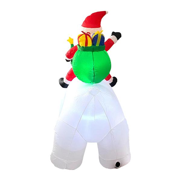 Imagem de Papai Noel Polar Inflável Luz Decoração Natal Bivolt 2x1,8m