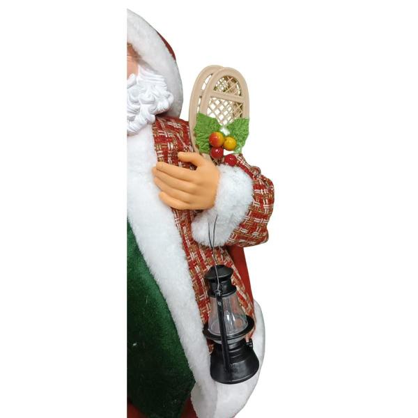 Imagem de Papai Noel Sc Pres C/Colete Xadrez Vm/Vd 60Cm Magizi