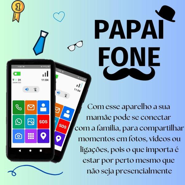 Imagem de Papaifone 32gb dual tela grande capa película zap envio 24h - POSITIVO