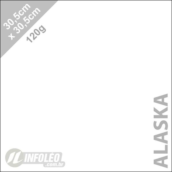 Imagem de Papel 120 gramas 30,5x30,5cm Alaska (Branco) Color Plus - 10 unidades