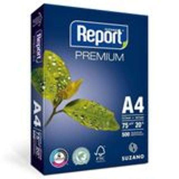 Imagem de PAPEL A4 BRANCO 75G/M2  COM 1000 FOLHAS  ( 2x 500 fls )- REPORT