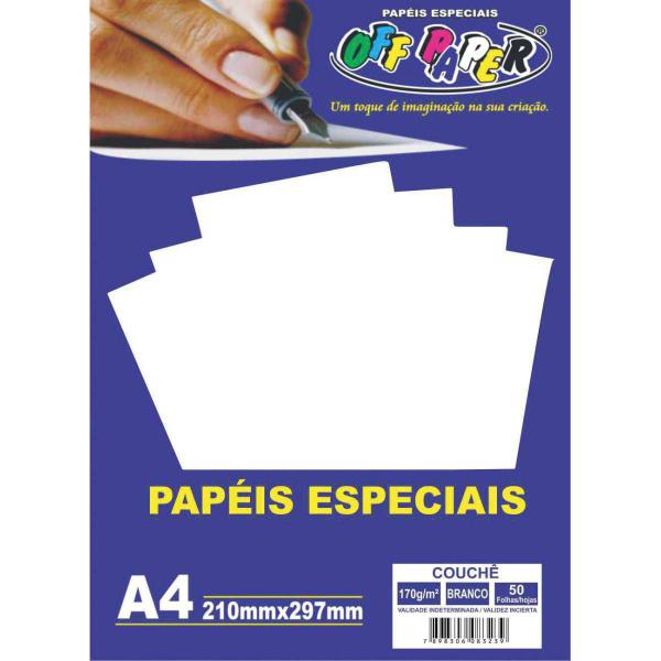 Imagem de Papel A4 Couche Branco 170G