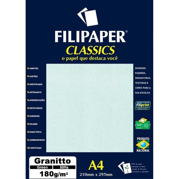 Imagem de Papel a4 granito verde 180g. filiperson