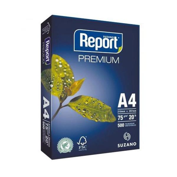 Imagem de Papel A4 Sulfite 75g/m² Branco - 500 folhas - REPORT PREMIUM