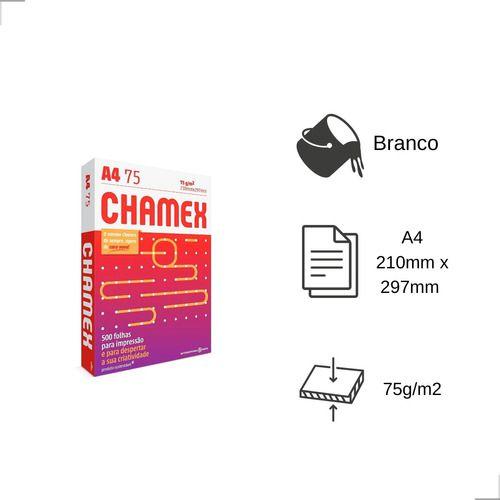 Imagem de Papel A4 Sulfite Chamex Office 210x297 75g Resma 500 Folhas