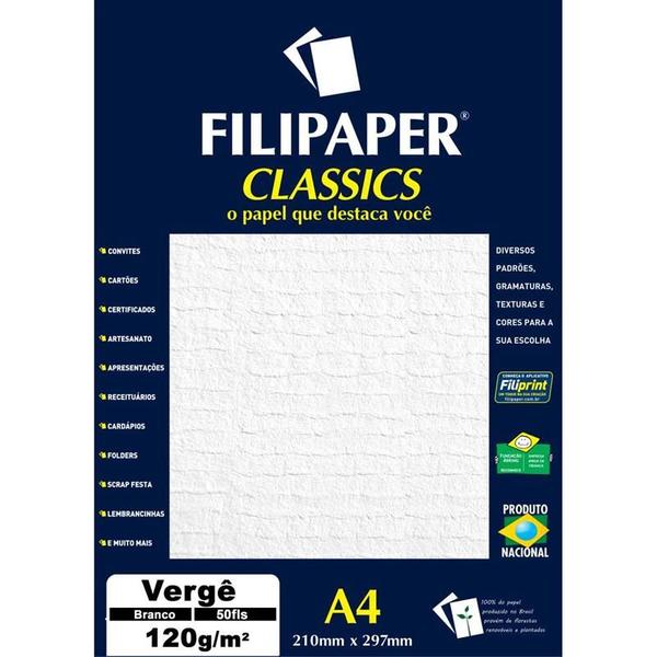 Imagem de Papel a4 verge branco 120g. filiperson