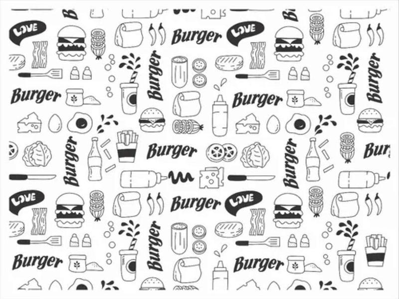 Imagem de Papel Acoplado - Burger - (500 Unidades)