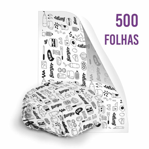 Imagem de Papel Acoplado - Burger - (500 Unidades)