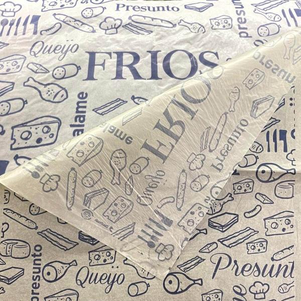 Papel Acoplado Estampa Frios 30x37cm Lanches e Frios - 400un - Anders Pack Imagem de Papel Acoplado Estampa Frios 30x37cm Lanches e Frios - 400un