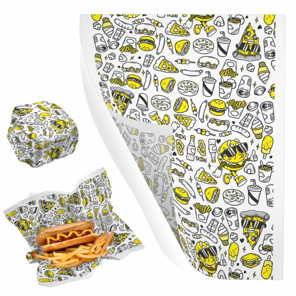 Imagem de Papel Acoplado - FastFood Style - (1000 Unidades)