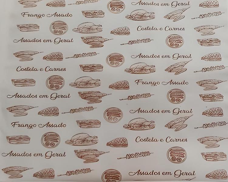 Imagem de Papel acoplado para assar frango costela assados e embrulhar