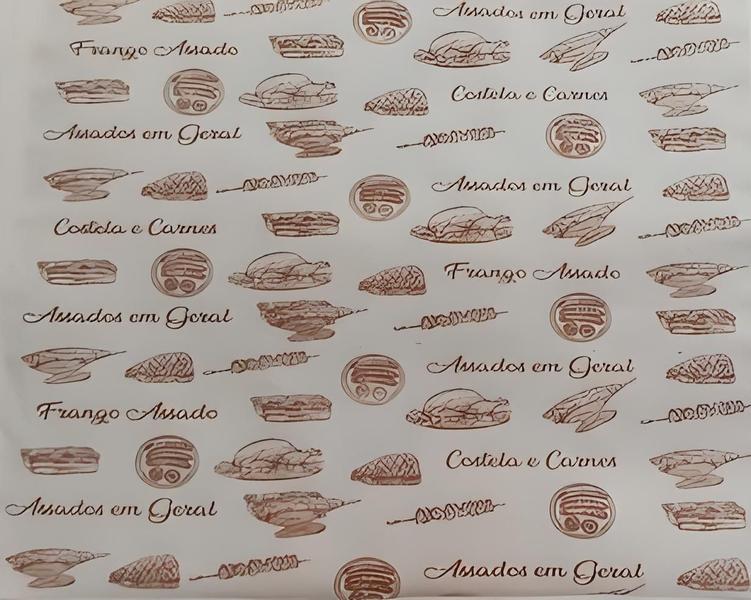 Imagem de Papel acoplado para assar frango costela embrulhar assados