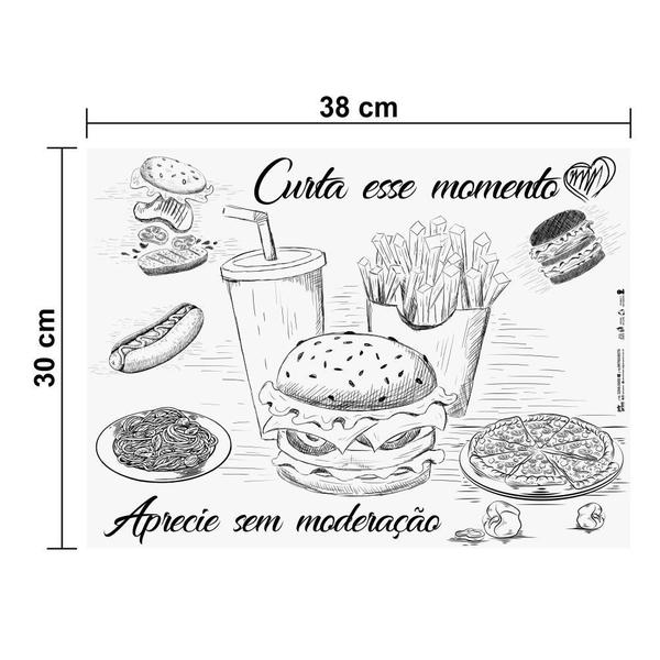 Imagem de Papel Acoplado para Hambúrguer e Lanches 2.000un