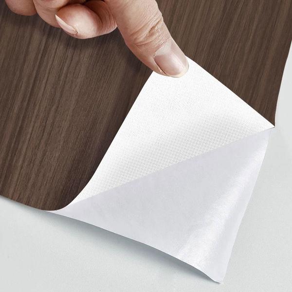 Imagem de Papel Adesivo 3D Madeira Imbuia Marrom Lavavel Para Decoração De Ambiente Diversos