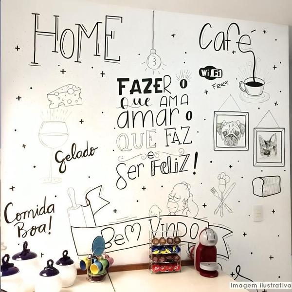 Papel Adesivo Lousa Branco P/Quadro 5mX1m - BG Adesivos Imagem de Papel Adesivo Lousa Branco P/Quadro 5mX1m