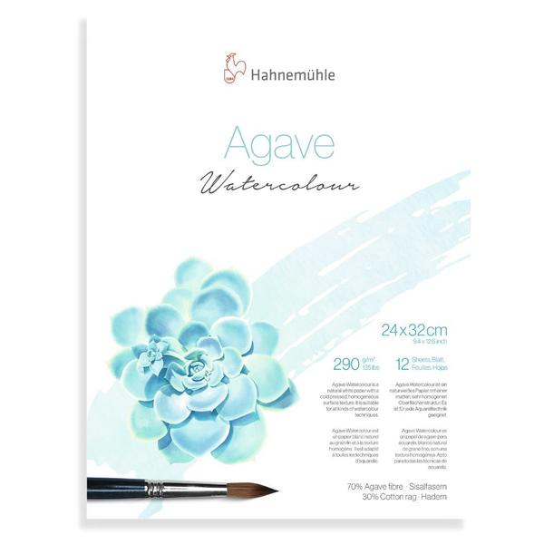 Imagem de Papel Aquarela Hahnemühle Agave Textura Fina 290g 12Fls 24x32cm 10625401