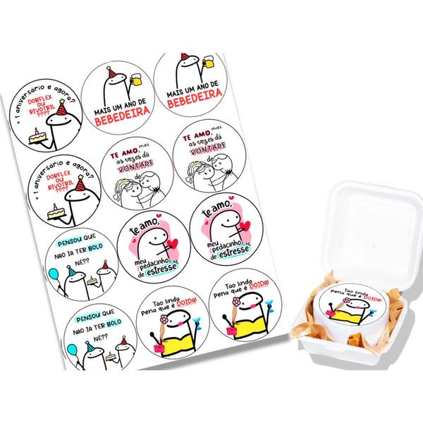 Papel arroz 9,5 cm 12 unidades comestível para bento cake mini bolo flork bento feliz aniversário pensou que não ia ter - Catias Cakes Imagem de Papel arroz 9,5 cm 12 unidades comestível para bento cake mini bolo flork bento feliz aniversário pensou que não ia ter