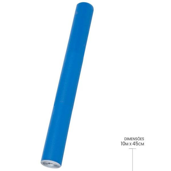 Imagem de Papel AutoAdesivo Azul com 45cm x 10 Metros