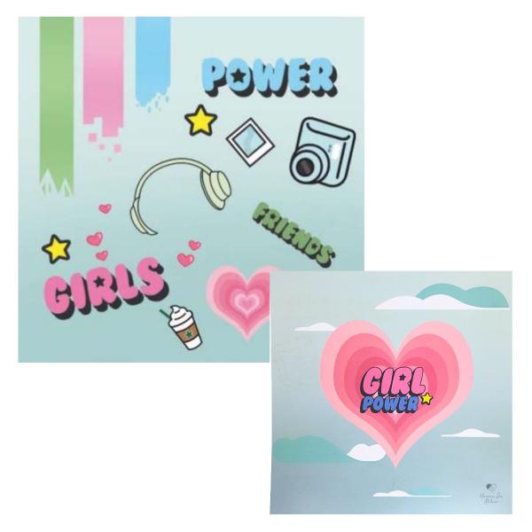 Imagem de Papel Cardstock Scrapbook Artesanato Amigas Girl Power