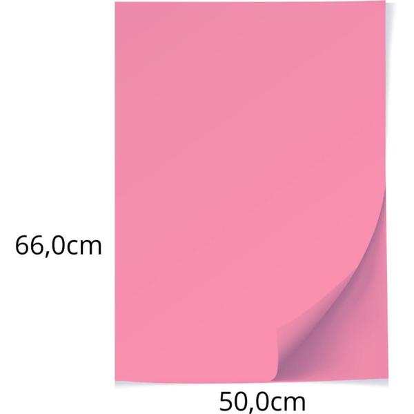 Imagem de Papel Cartolina Rosa Escolar 50X66CM 140G - Pacote com 100 Unidades