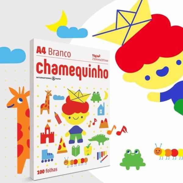 Imagem de Papel Chamequinho a4 75 G/m² Branco 5ca4 Chamex - 100fl