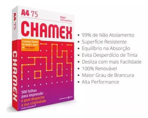 Imagem de Papel chamex a4.75 210x297 500 folhas