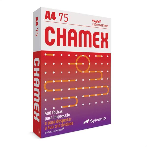 Imagem de Papel Chamex A4 Sulfite 75g - Pacote C/ 500 Folhas