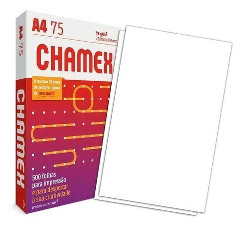 Imagem de Papel Chamex Office A4 Sulfite 210x297 75g Resma 1000 Folhas Cor Branco