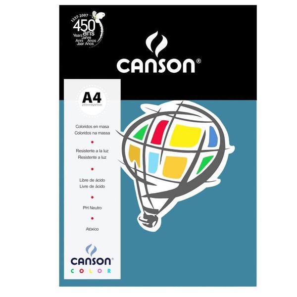 Imagem de Papel Color Plus A4 Canson 120g 15 Folhas Azul Royal