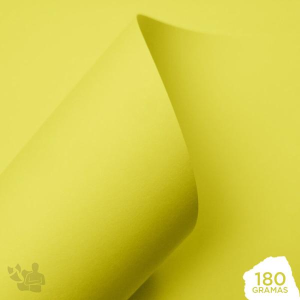 Imagem de Papel Color Pop 180g A4 (amarelo canarinho) 25 Folhas