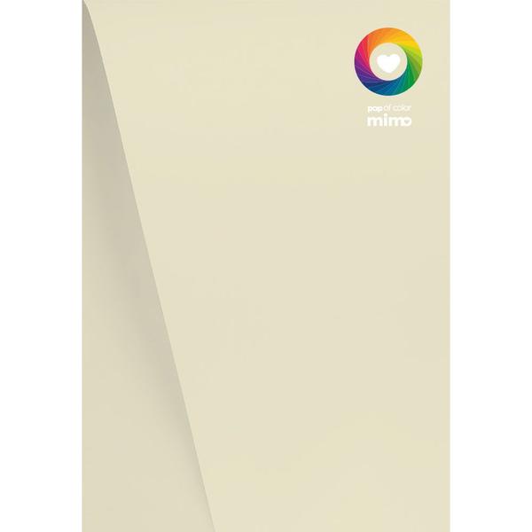Papel Color Pop A4 180g Creme Baunilha Mimo 25 unidades Imagem de Papel Color Pop A4 180g Creme Baunilha Mimo 25 unidades