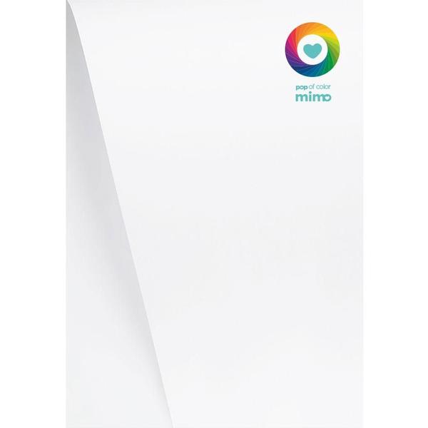 Papel Color Pop Branco Neve Mimo - A4 - 180 gr - 25 unds Imagem de Papel Color Pop Branco Neve Mimo - A4 - 180 gr - 25 unds