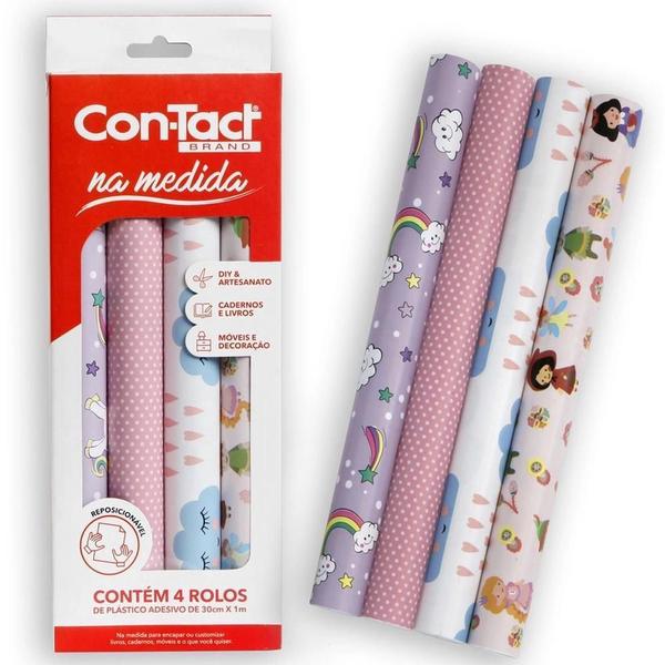 Papel Contact 30Cmx1M Na Medida Baby Girl Imagem de Papel Contact 30Cmx1M Na Medida Baby Girl