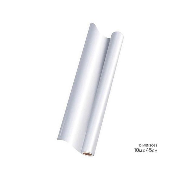 Imagem de Papel Contact Ades. 45cm x 10m Branco 80 Micras