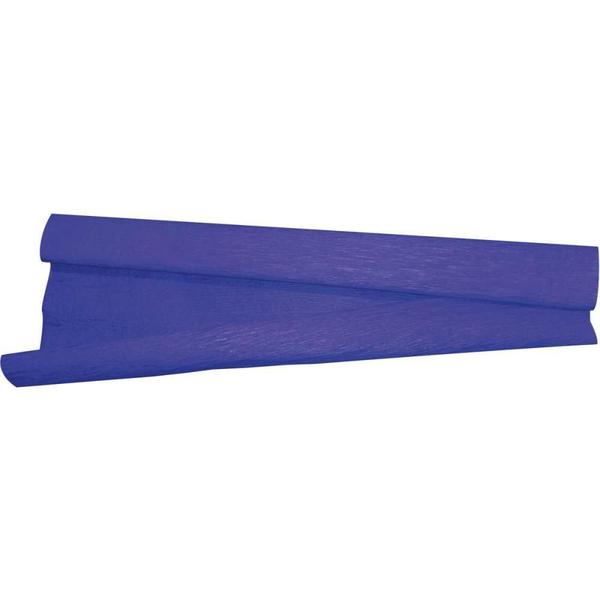 Papel Crepom 48CM X 2M Azul Escuro - Pacote com 10 Unidades - VMP Imagem de Papel Crepom 48CM X 2M Azul Escuro - Pacote com 10 Unidades