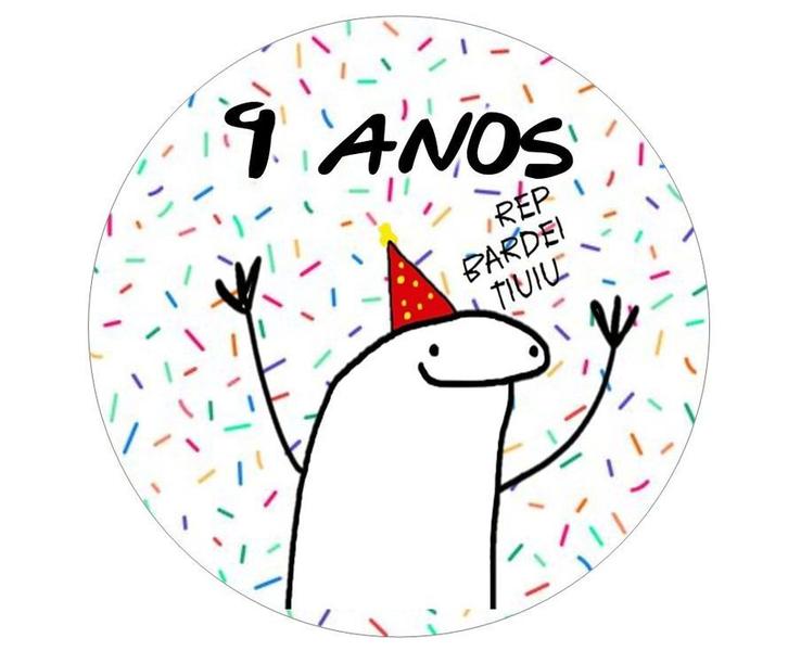 Imagem de Papel De Arroz Bento Cake Flork Meme 09 Anos Nove Anos