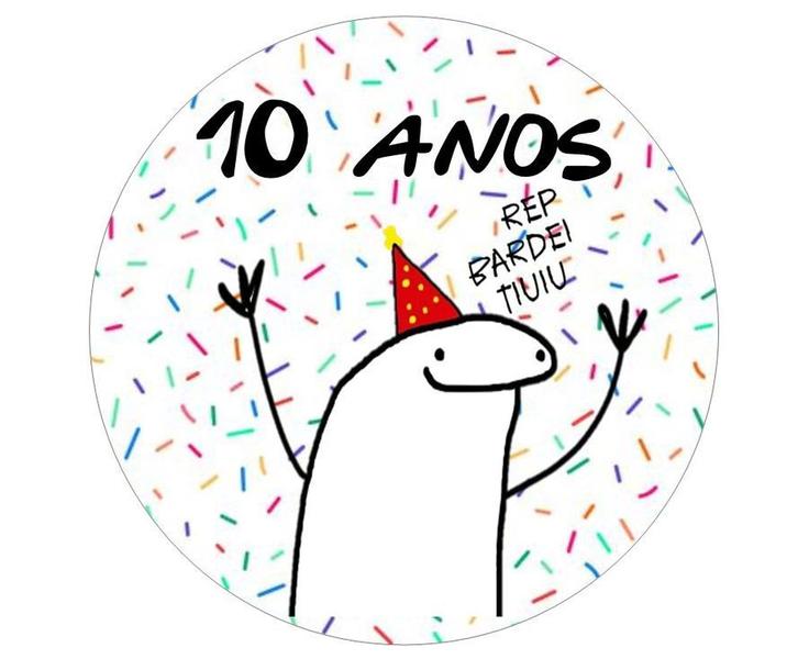 Papel De Arroz Bento Cake Flork Meme 10 Anos Dez Anos - Mec Art Imagem de Papel De Arroz Bento Cake Flork Meme 10 Anos Dez Anos