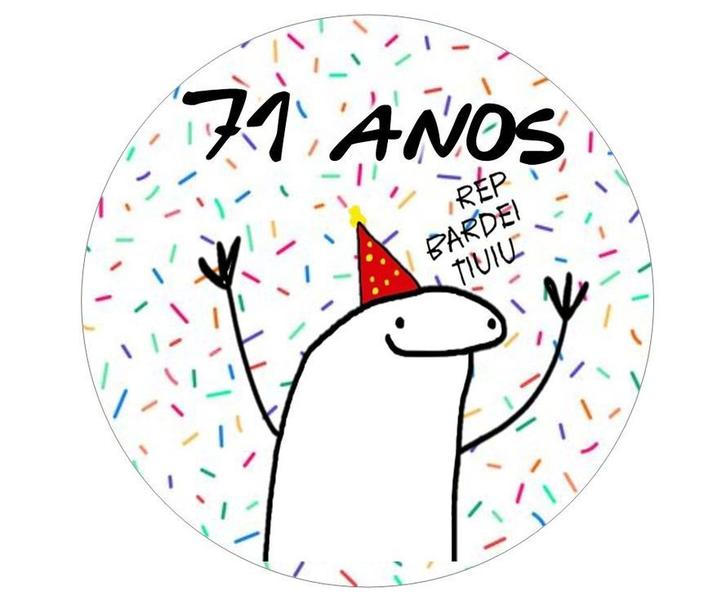 Imagem de Papel De Arroz Bento Cake Flork Meme 71 Anos