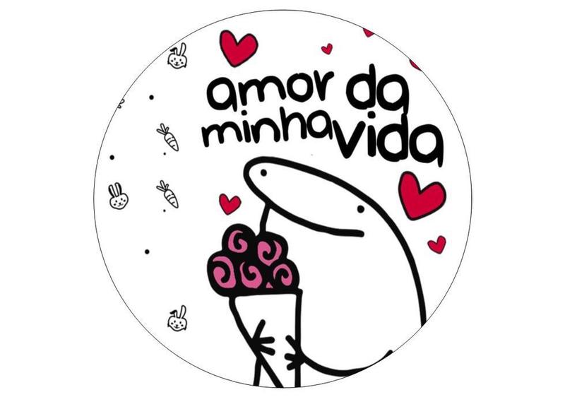 Imagem de Papel De Arroz Bento Cake Flork Meme Amor Da Minha Vida