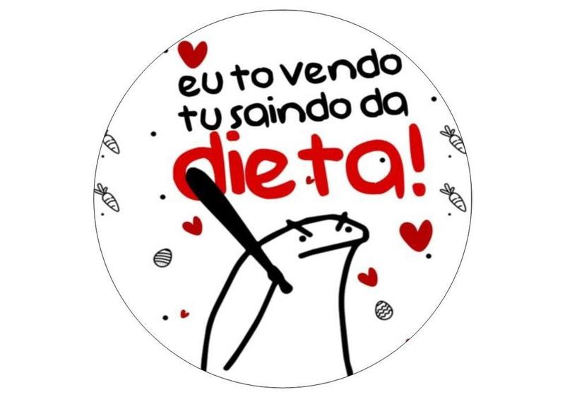 Imagem de Papel De Arroz Bento Cake Flork Meme Saindo Da Dieta