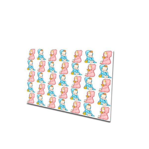 Papel De Arroz comestível Para Pirulito De Cristal Biscoito Pão De Mel bolacha mini bolo 3,8 cm 35 unidades bebês azul - Catias Cakes Imagem de Papel De Arroz comestível Para Pirulito De Cristal Biscoito Pão De Mel bolacha mini bolo 3,8 cm 35 unidades bebês azul