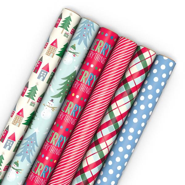 Imagem de Papel de embrulho de Natal Hallmark Cute Recyclable 180m²