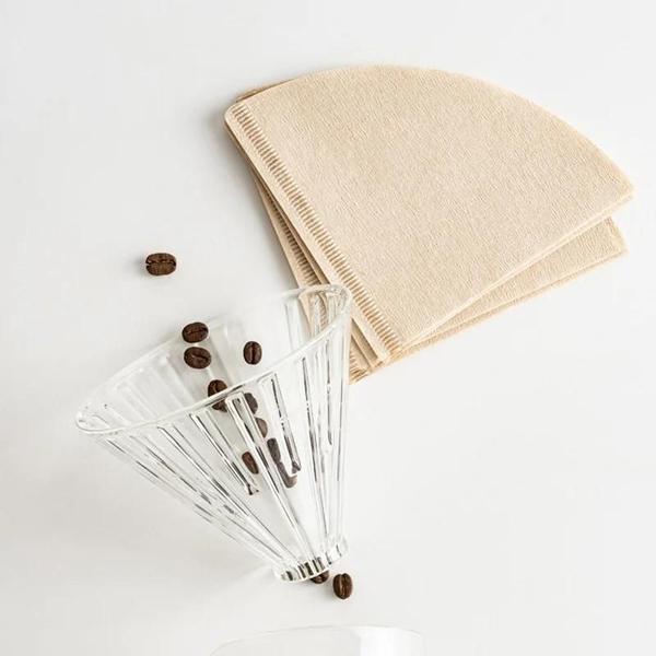 Imagem de Papel de Filtro de Café V60 - Cone Natural Não Branqueado