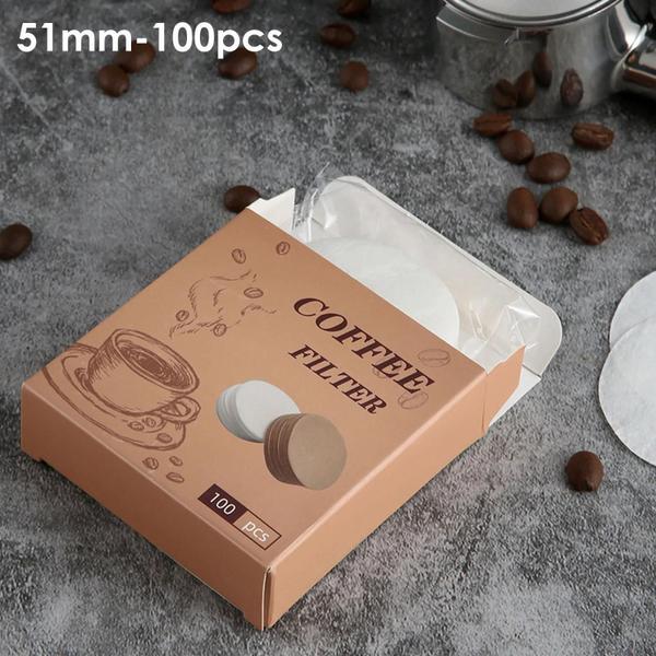 Imagem de Papel de Filtro para Café - 200 Peças (51mm, 54mm, 58mm) - Para Uso Doméstico