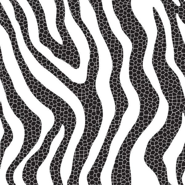 Imagem de Papel De Parede 1 Rolo de 0,58 X 1,50M Abstrato Zebra