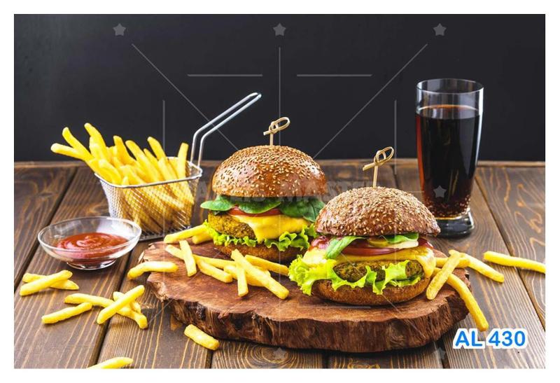 Imagem de Papel De Parede 3D Alimentos Lanches Artesanais 3,5M Al430